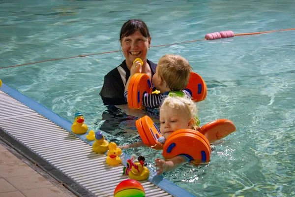 Baby and toddler swimming class