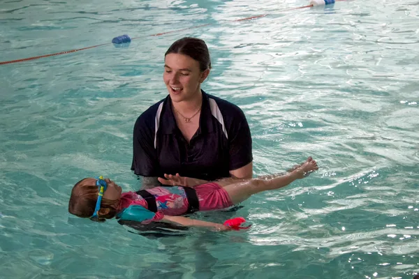 Private one-to-one swim lesson